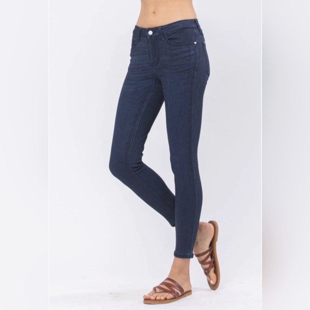 Forever 21 Low Rise Skinny Straight Leg Skinny Jeans Size 24 Indigo Blue - Picture 7 of 11